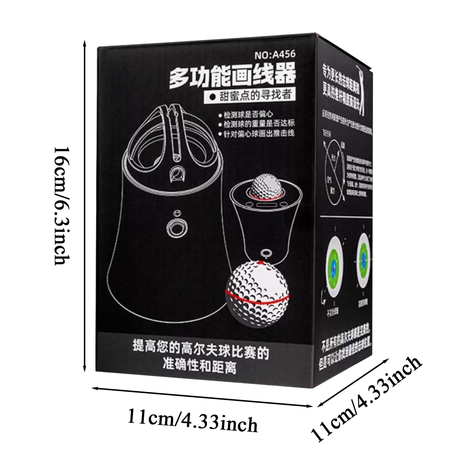Golfball-Linienmarkierer | Golfball-Linien-Vorlage Markierungswerkzeug | Ausrichtungsgerät Multifunktionales Golfzubehör für Erwachsene, Enthusiasten, Profis, Anfänger