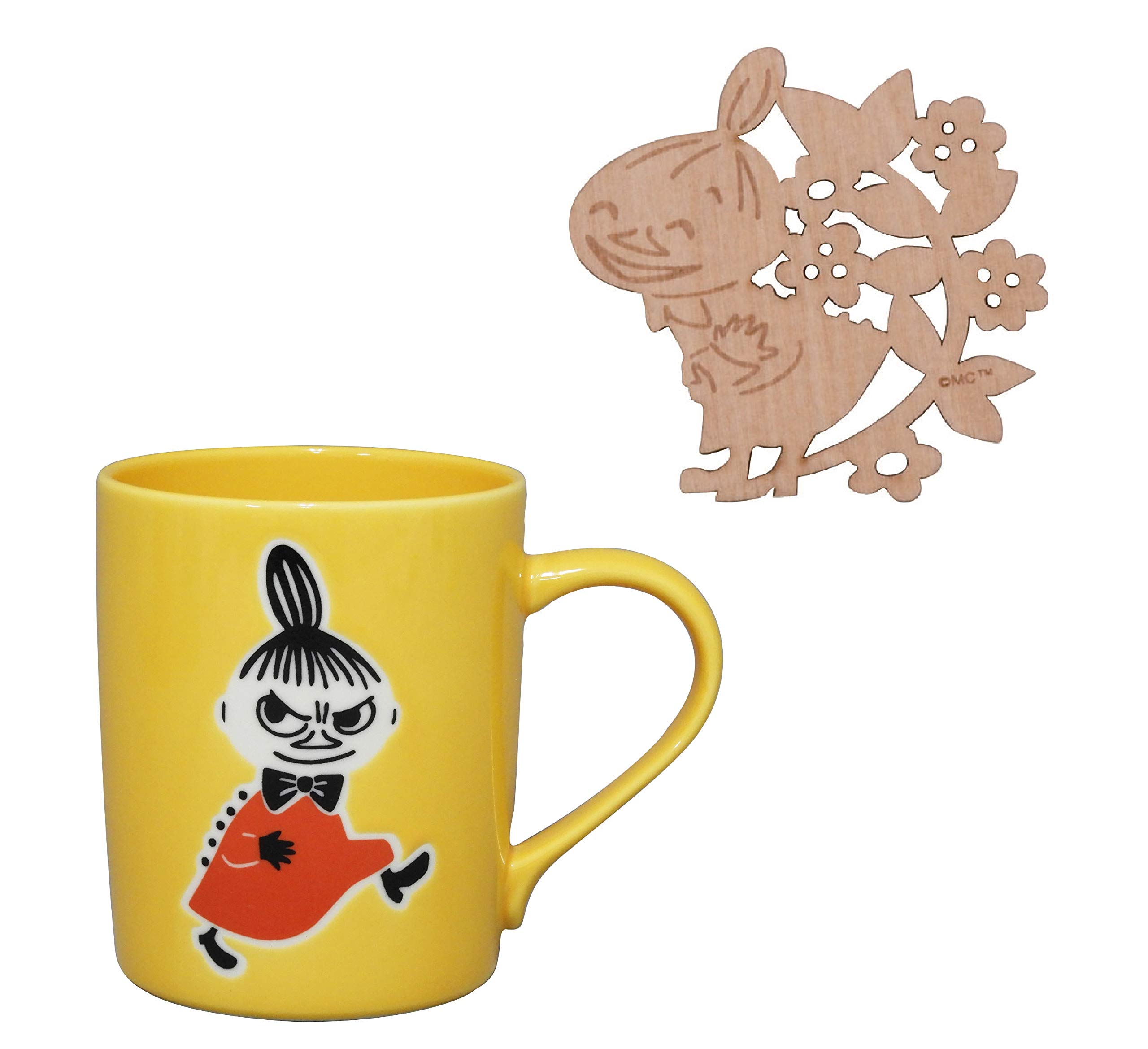 山加商店 MOOMIN ( ムーミン ) マグカップ 木製コースター付 リトルミィ 容量約300ml ムーミン グッズ 北欧 母の日 プレゼント 食器 ギフト 結婚祝い 日本製 MM1302-11C