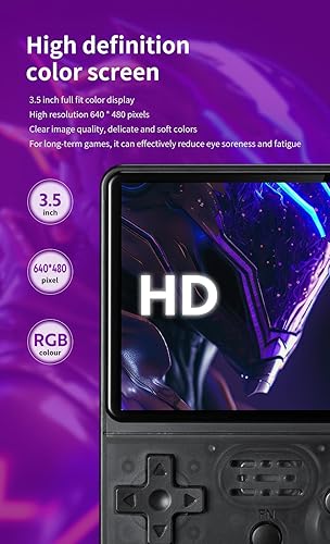 Miniatura 4 de R36s 2025 Nueva consola de juegos de mano retro, consola de juegos de mano con más de 20000 juegos integrados, compatible con más de 20 emuladores,