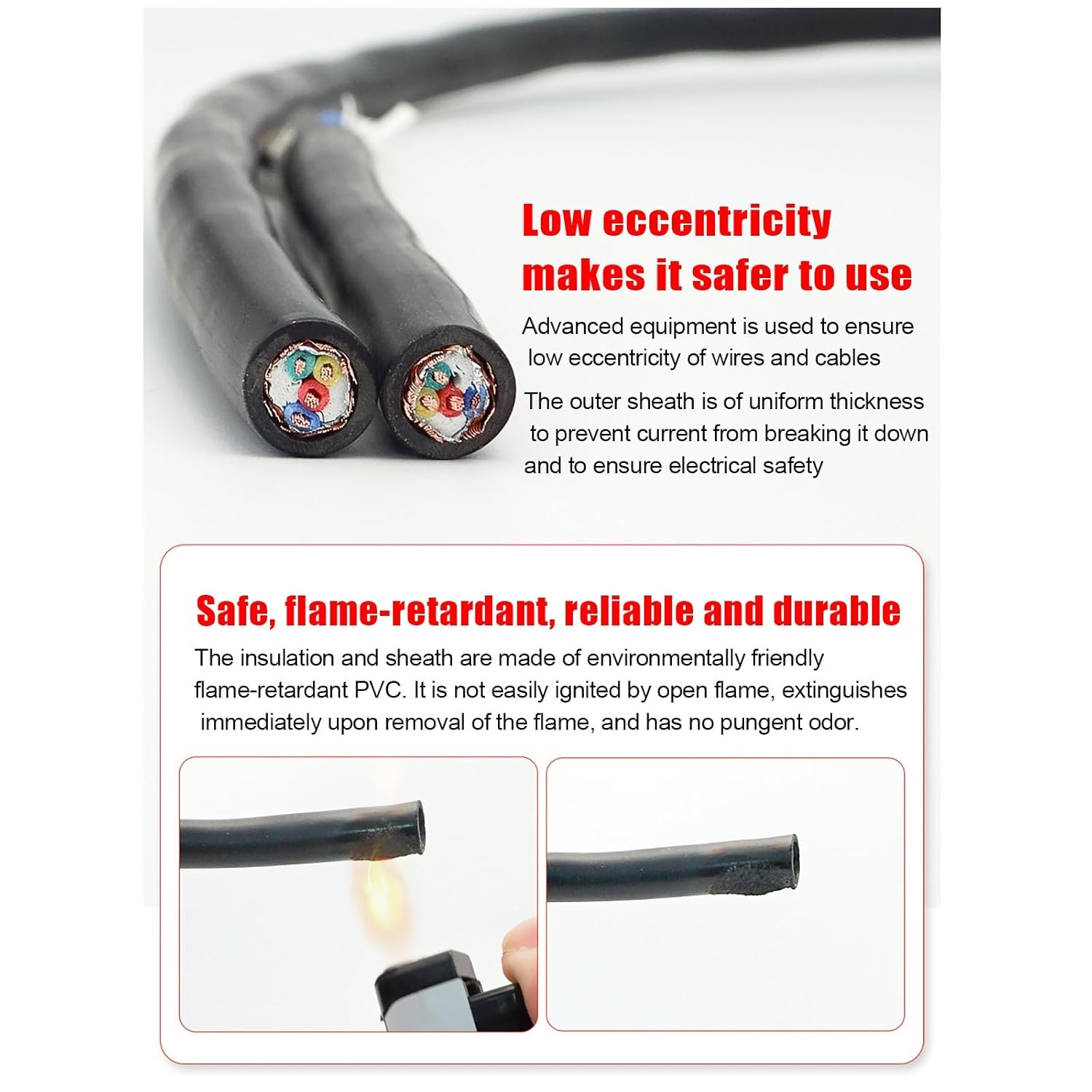 22-16 AWG Twisted Pair Shielded Wire 4 Core OFC Stranded Signal Control Wire Double Shielding Low Resistance for RS485 Audio Communication and Automation Systems(20AWG(0.5mm²),320FT)