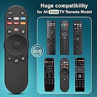 Vista 3 de Universal Remote Control for Vizio Smart TV XRT270 XRT260 XRT140 XRT136 FHD 4K QLED UHD Smartcast Quantum Pro D/E/PX/P/M/V Series TV Remotes