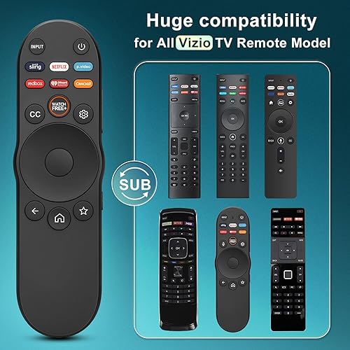 Miniatura 3 de Mando a distancia universal para Vizio Smart TV XRT270 XRT260 XRT140 XRT136 FHD 4K QLED UHD Smartcast Quantum Pro DEPXPMV Series TV Remotos de