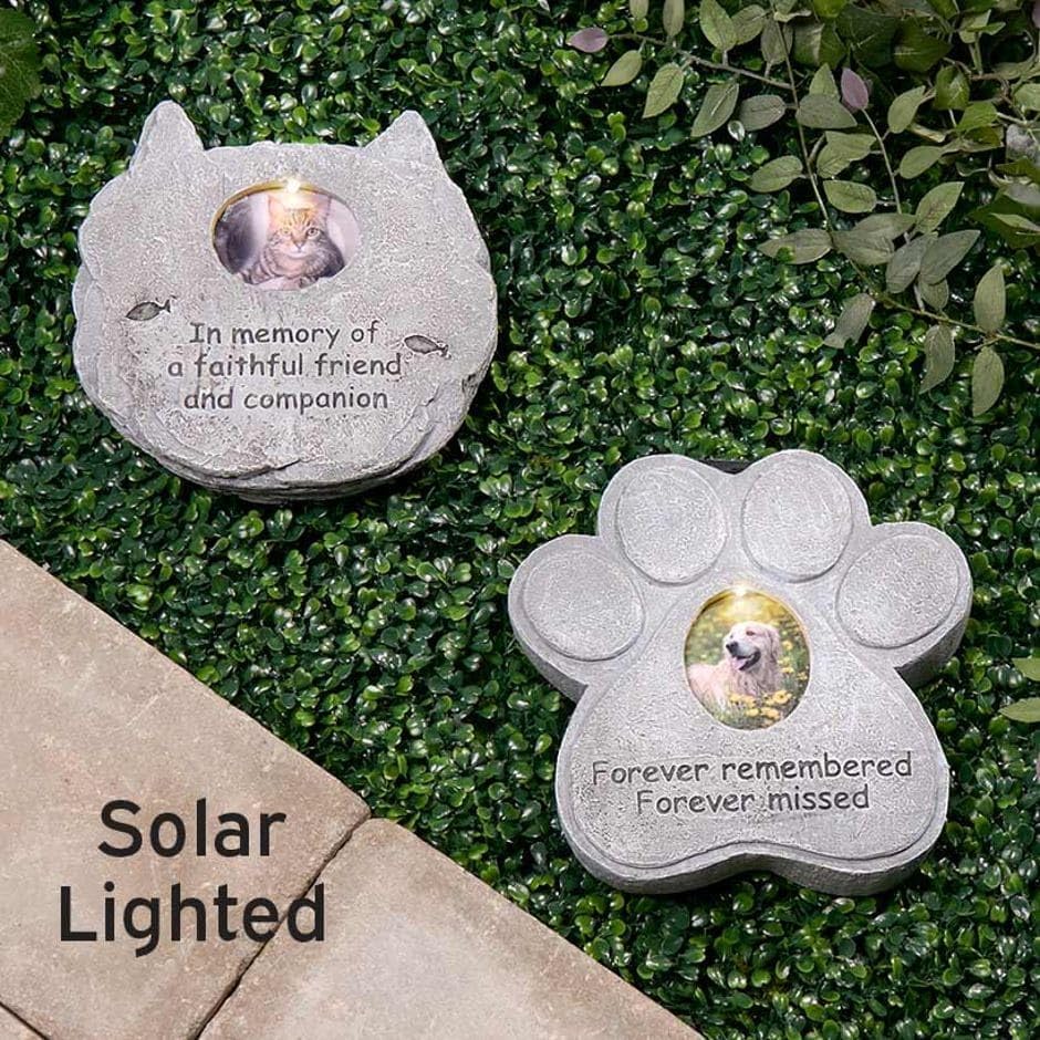 Solar Pet Memorial Photo Frames - Cat