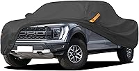 Heavy Duty Waterproof Truck Cover for F150, Silverado, Ram 1500 - All Weather Rain Snow UV Dust Protection, 242-250 Inches Universal Fit