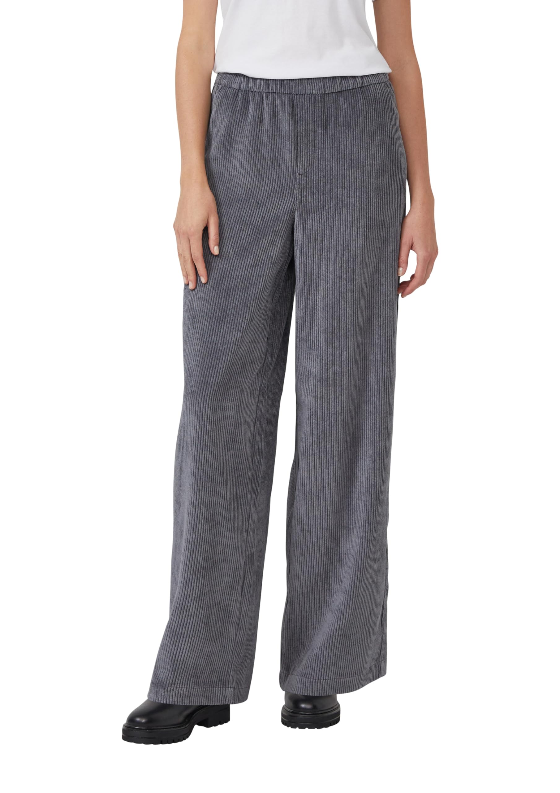 s.Oliver Damen Cord Hose, Wide Leg