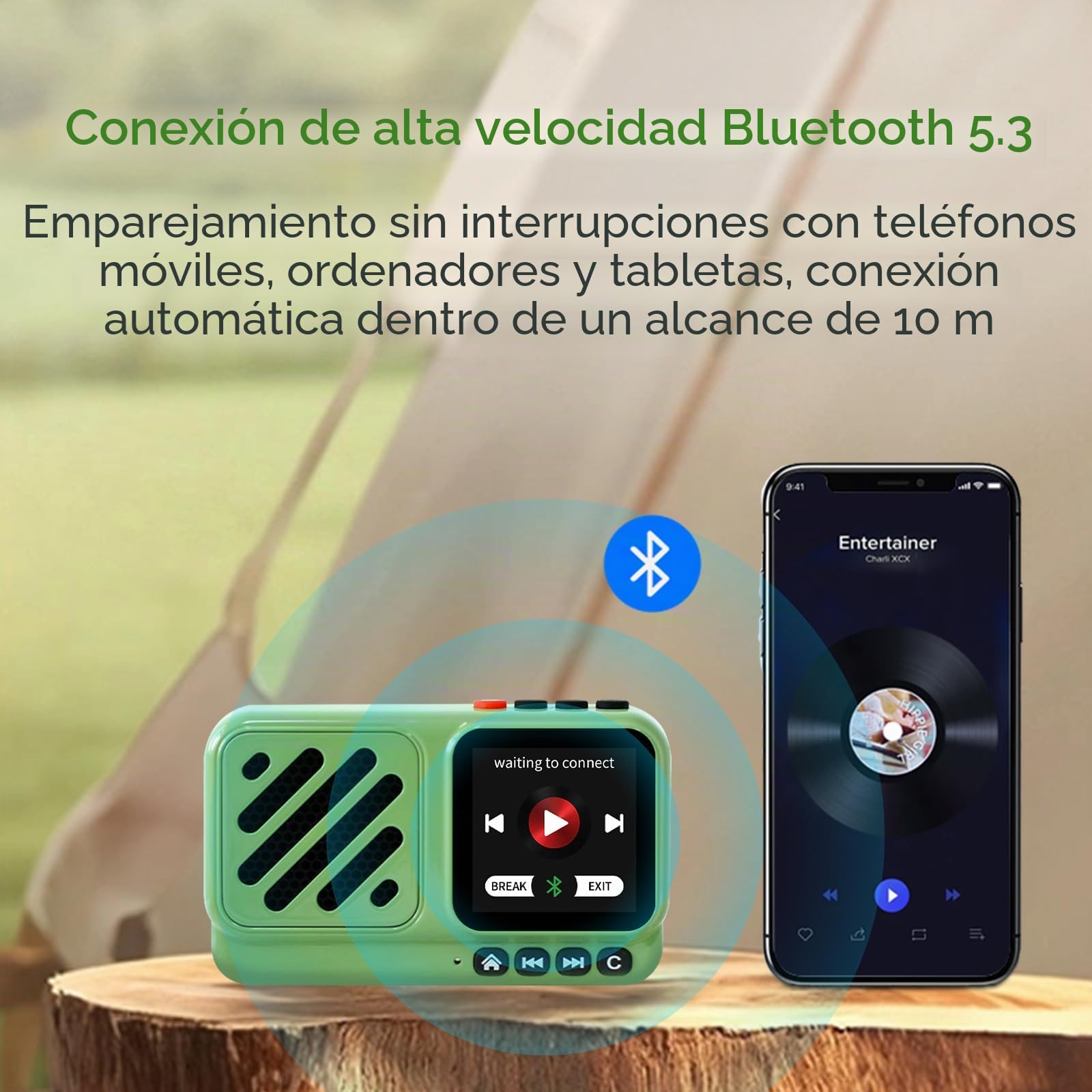 Choyong Voyager - Altavoz Bluetooth inalámbrico por Internet, versión global con WiFi/4G, estación de radio mundial, BT5.3, electrónica para el hogar, viajes, al aire libre, mini altavoz portátil