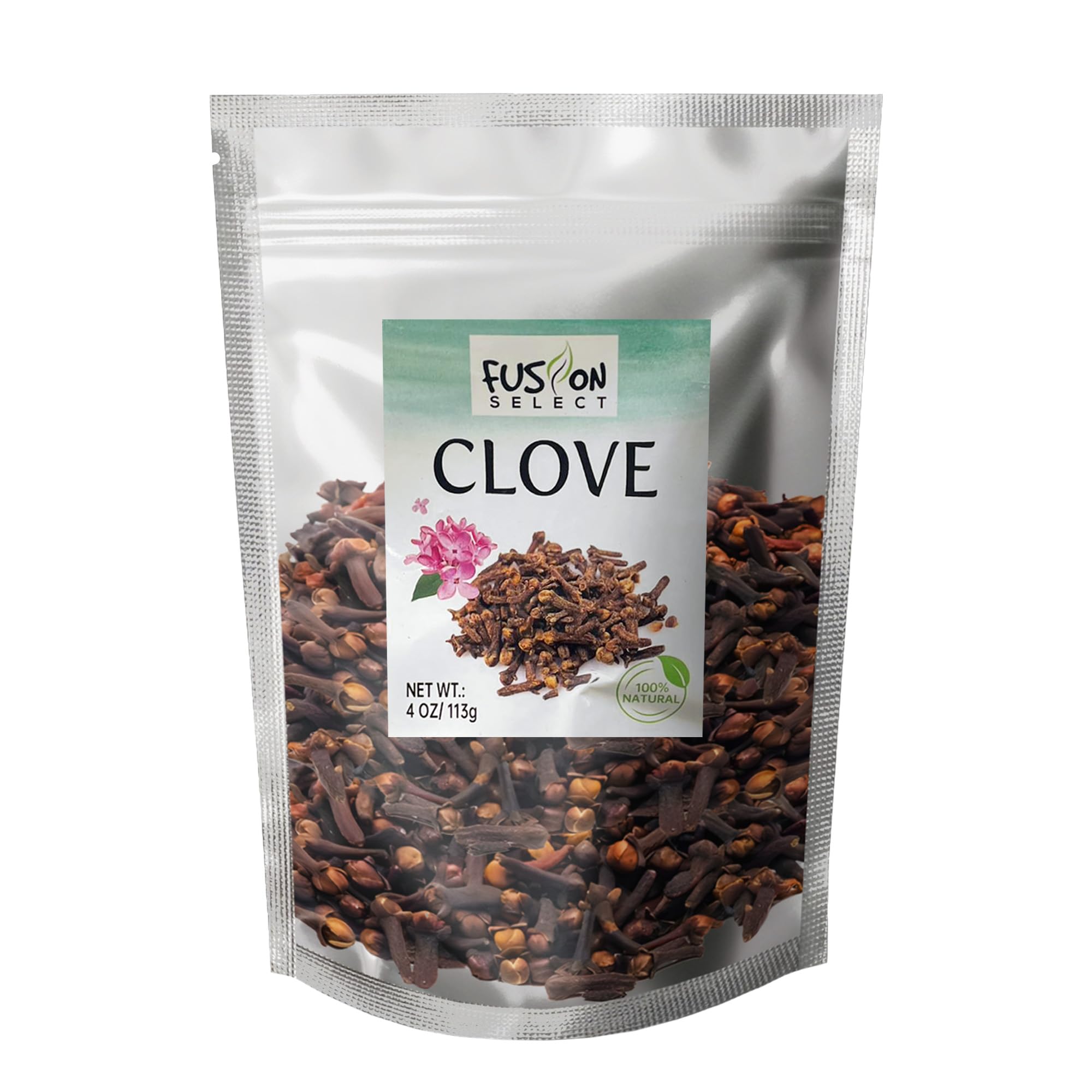 Fusion Select 4 Oz Whole Cloves - Fresh & Natural Dried Whole Clove Buds for Seasoning & Cooking Food, Spice Blends, Tea, Potpourri, Pomander Balls,