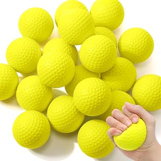 Libima 20 Pcs Mini Golf Stress Ball Bulk 2.5 Inch Foam Practice Balls Stress Relief Sports Ball with Storage Bag for Golf Birthday Party Favors Carnival Reward Classroom Stocking Stuffers