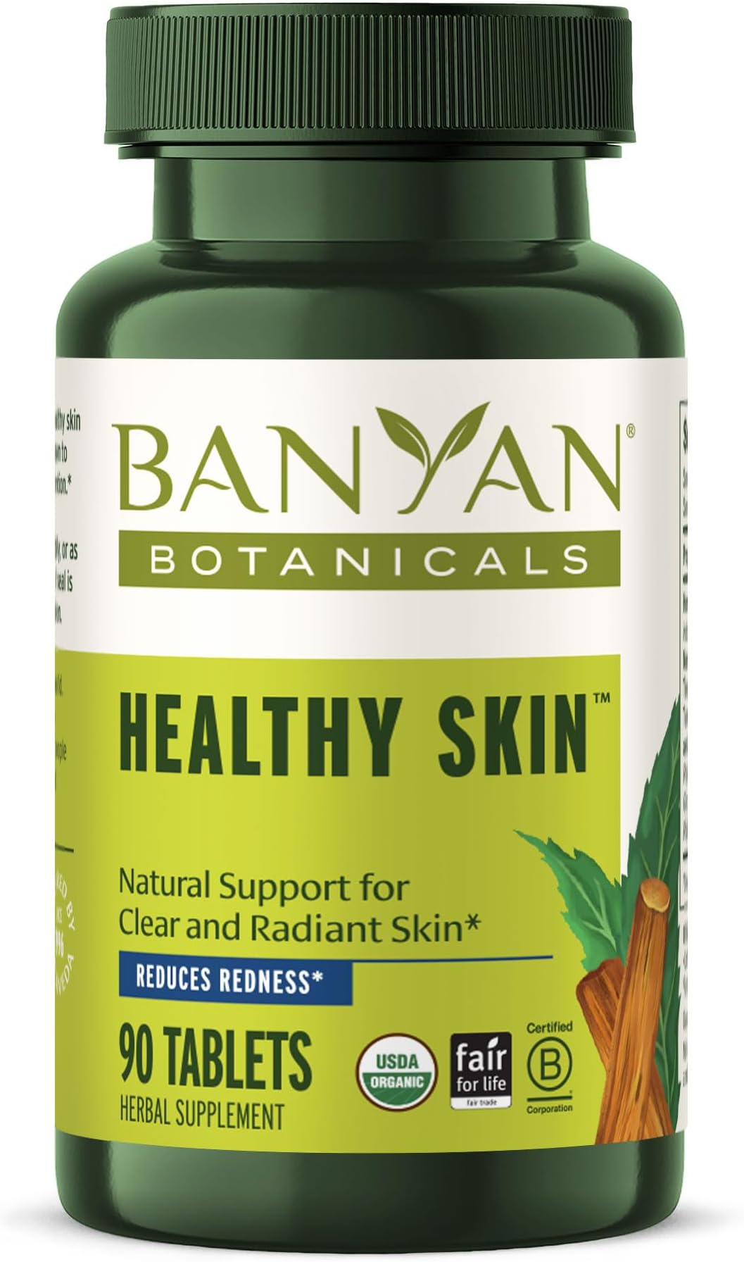 Organic Healthy Skin – Internal Cleansing for Radiant Skin – with Neem & Manjistha for Smooth Texture & Systemic Soothing – 90 Tablets – USDA Organic