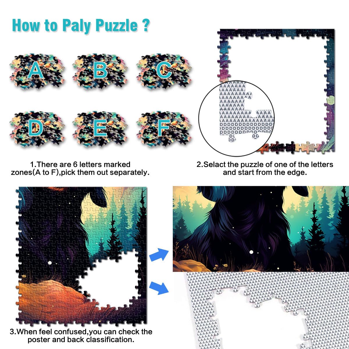 Puzzles 2000 pièces pour Adultes, bébé Teckel, Jeu éducatif Familial, Cadeau d'anniversaire, 70 x 100 cm, pour Adolescents à partir de 14 Ans