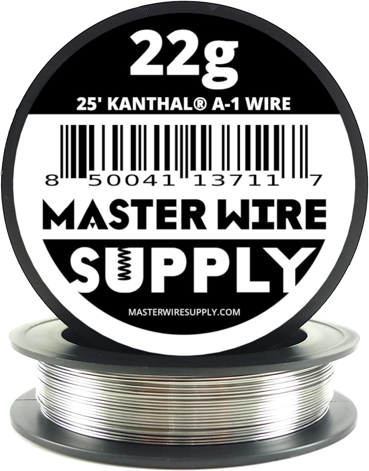 Kanthal A1-25' - 22 Gauge Wire - 25ft - 0.65mm - 0.025in - Master Wire Supply