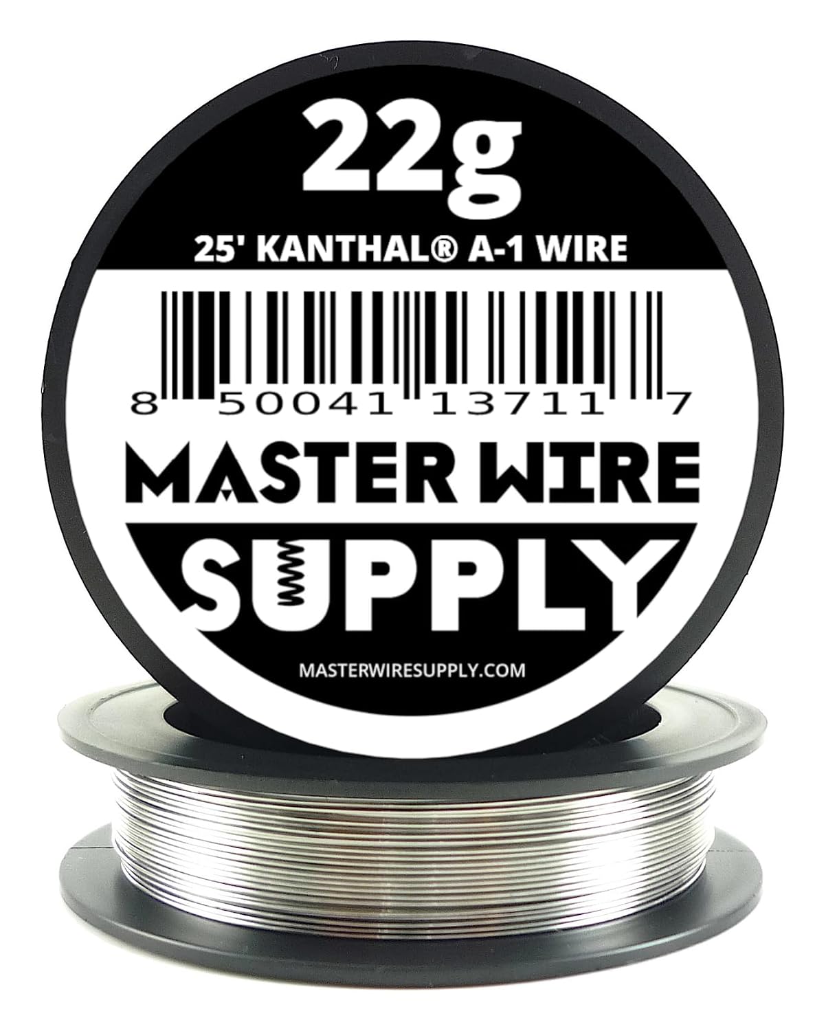 Kanthal A1-25' - 22 Gauge Wire - 25ft - 0.65mm - 0.025in - Master Wire Supply