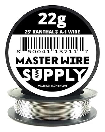 Kanthal A1-25' - 22 Gauge Wire - 25ft - 0.65mm - 0.025in - Master Wire Supply