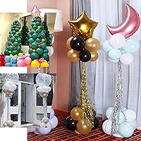 Vista 5 de Efavormart - Juego de 2 columnas de globos de 5 pies para decoración de bodas, cumpleaños y graduaciones, accesorios profesionales de exhibición