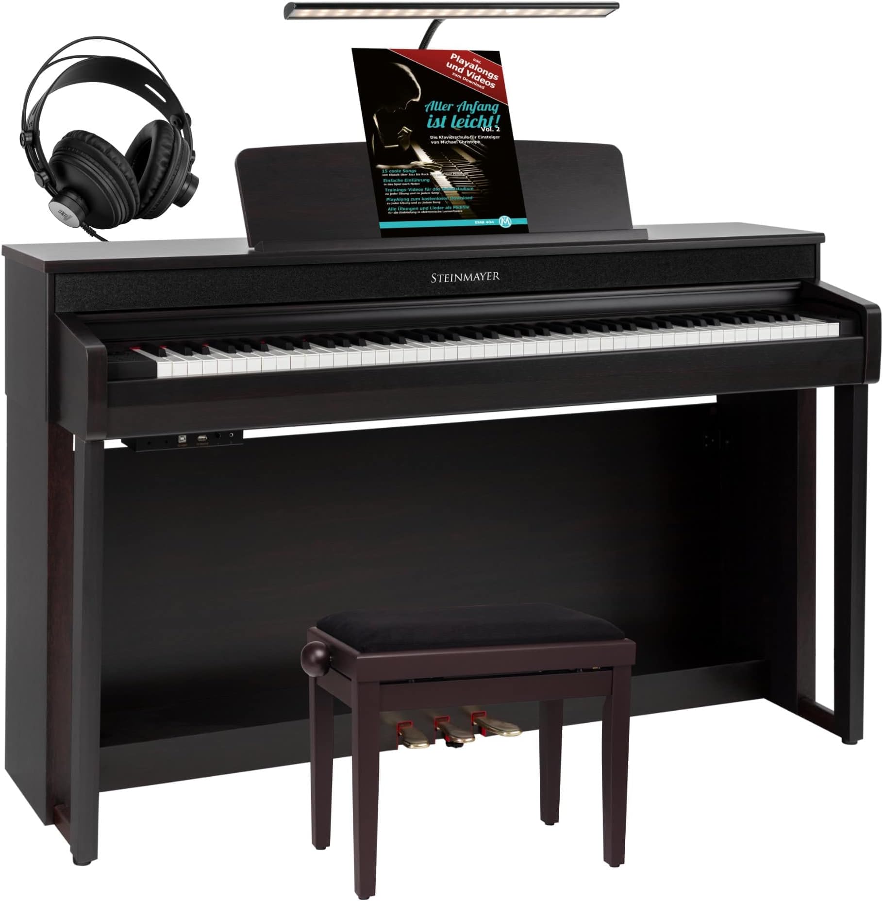 Steinmayer DP361 RW Digitalpiano 88 Tasten mit Hammermechanik