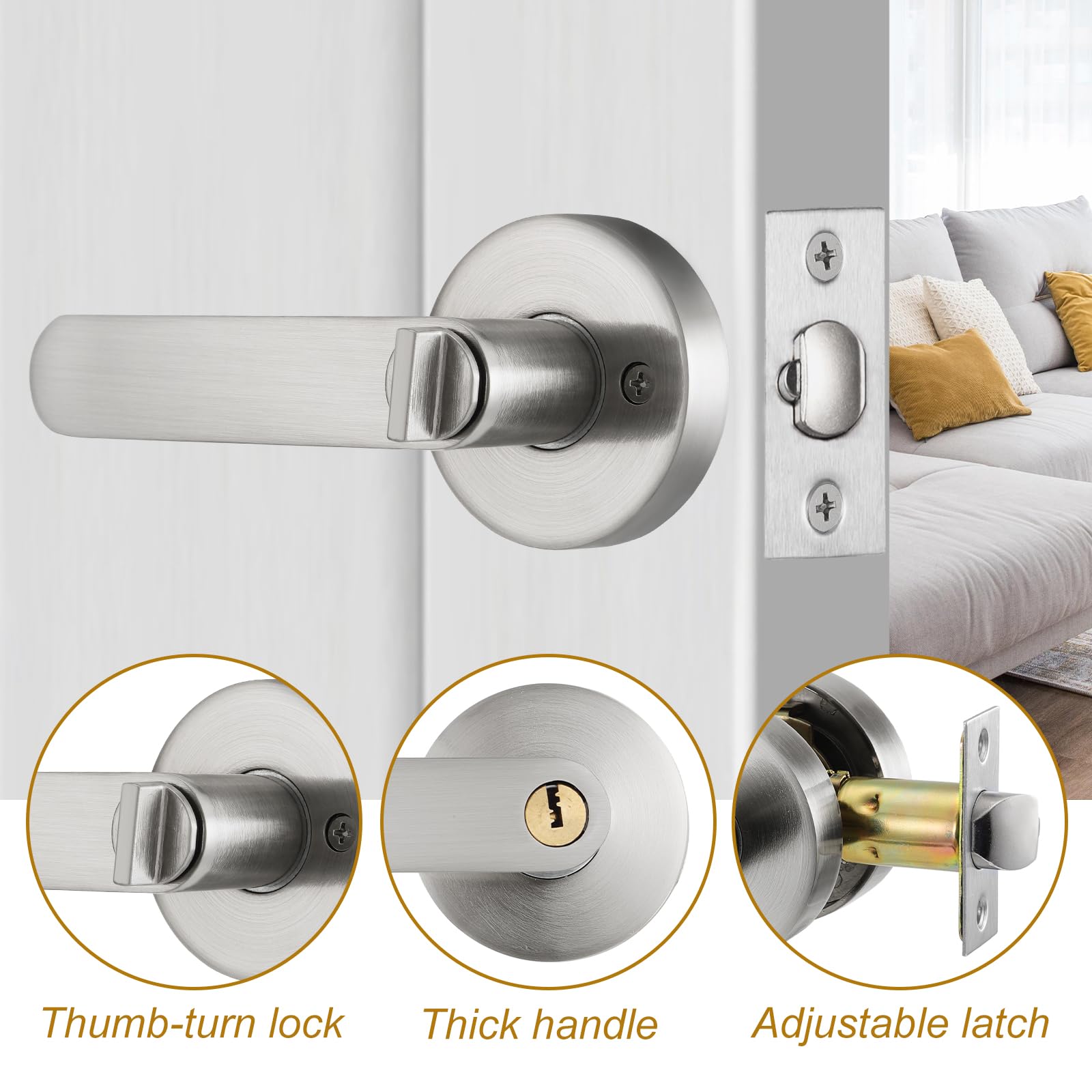 Aniglia For Serratura Porta D'ingresso For Caper Con Chiavi Kit Di - Foto 6