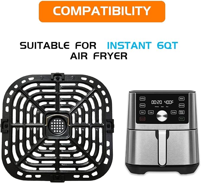 Placa Parrilla para Freidora de Aire 6QT Acero Inoxidable miniatura 3
