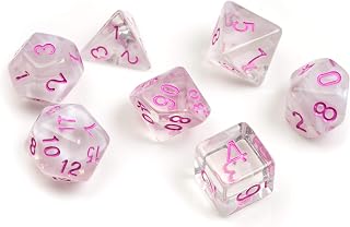 Sirius a Dice White Cloud + Pink Ink Dice Game Set