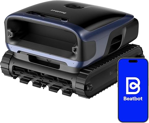 Beatbot Sora 70 Robot Piscina pareti e Fondo, Superficie e Linea,Blu | Pareti e fondo, superficie e linea di galleggiamento, senza fili, parcheggio in superficie,App,Piscine Fuori Terra/interrate