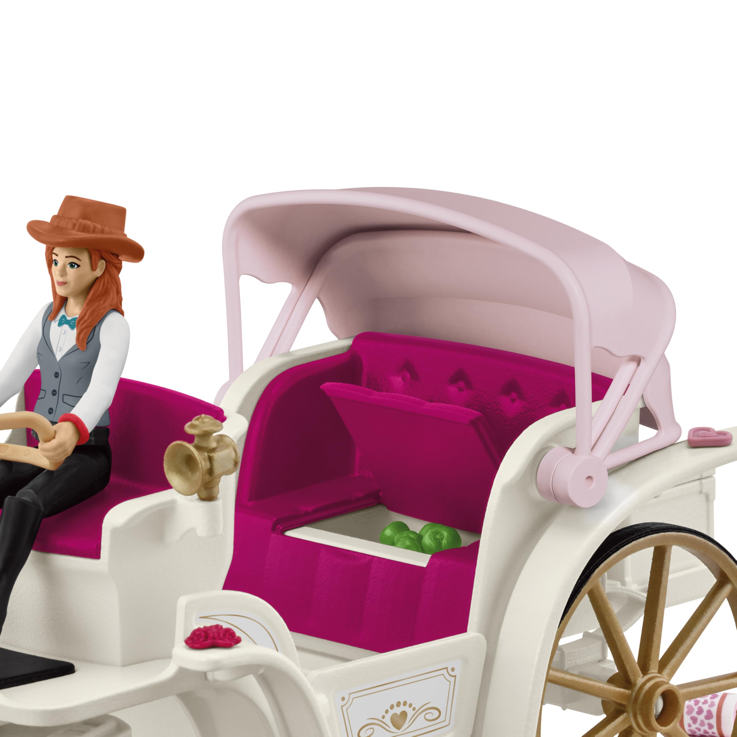 Schleich Horse Club | Hochzeitskutsche 42641 | Brautpaar mit Kutsche, Hannah und Pferd sowie Zubehör | tolles Geschenk für Mädchen und Jungen | Spielzeug für Kinder ab 5 Jahren | Set aus 106 Teilen