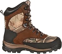 Rocky Core Waterproof 400G Thinsulate Insulated Hunting Boots RealTree Camo 8 Inch Outdoor Boots
