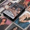 55Pcs Black-Pink Photo Cards Kpop Bp Solo Cards,Black&Pink New Album Greeting Cards Jisoo,Rosé,Lisa Rockstar Cards with Box