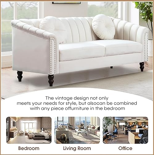 Miniatura 4 de Conjuntos de sofás Chesterfield para sala de Estar, sofá de microfibra y sofá biplaza con silla con conjuntos de sofás de chenilla para espacios