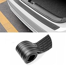 Car Rear Bumper Protector Silicone Rubber Trunk Door Sill Strip 41 x 3.4 inch Trimmable Anti-Scratch Guard Exterior Accessories Universal for SUV Pickup Truck