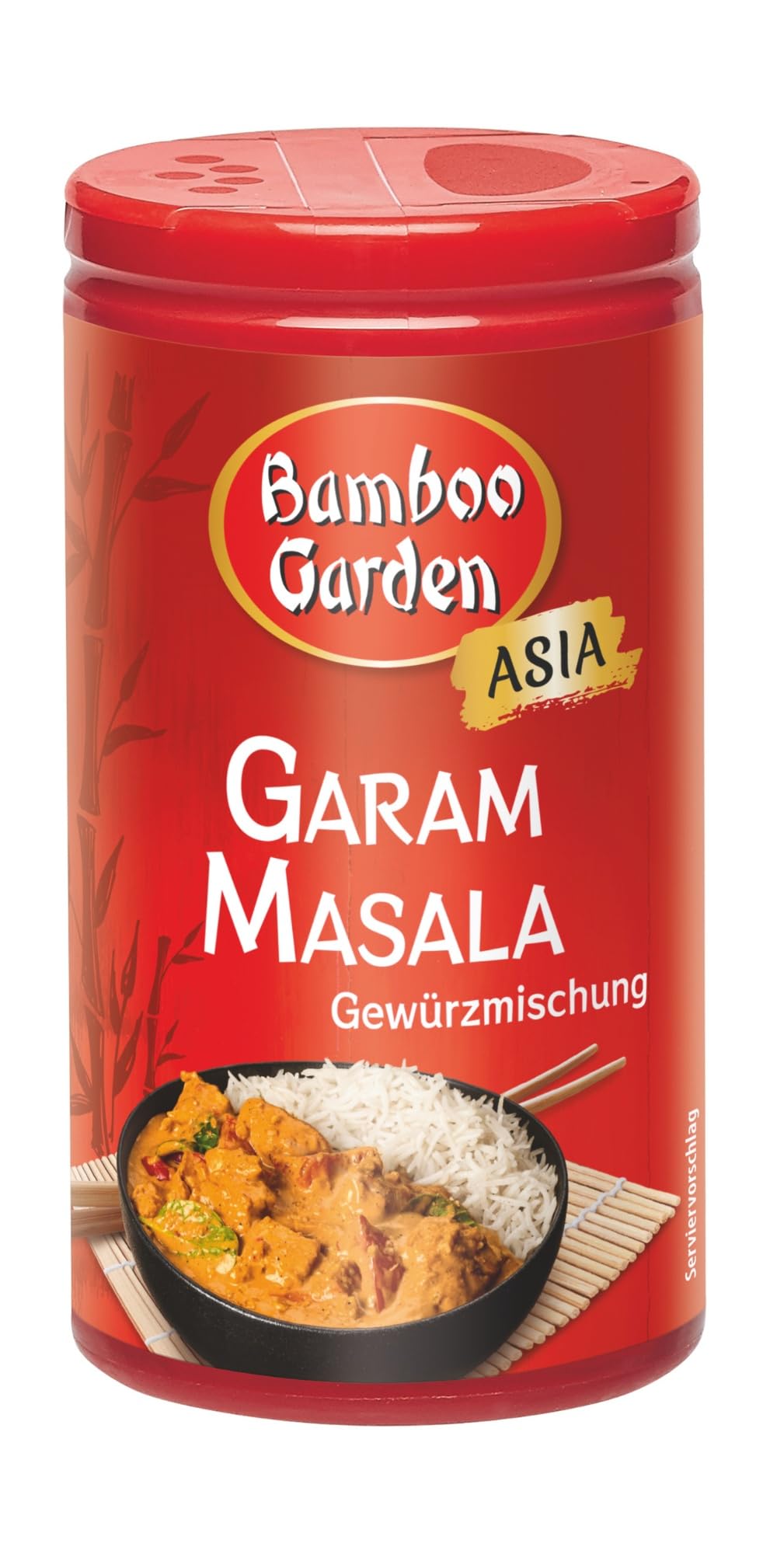 Bamboo Garden - Garam Masala Würzmischung | Indische Gewürzmischung für Curry mit Gemüse oder Fleisch | Vegan, natürliche Zutaten | 35 g in der Streudose