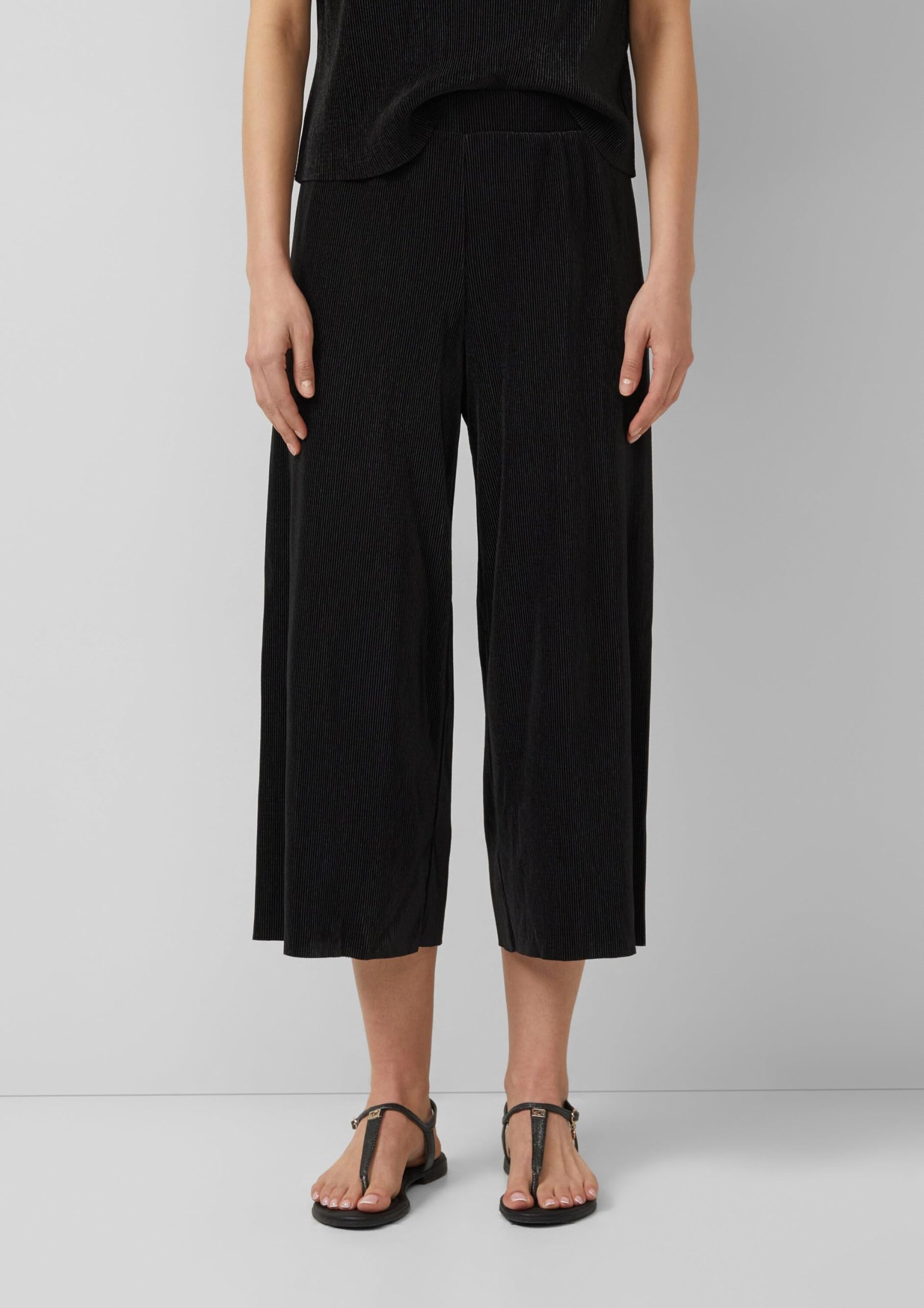s.Oliver Plissierte Culotte mit All-Over-Print