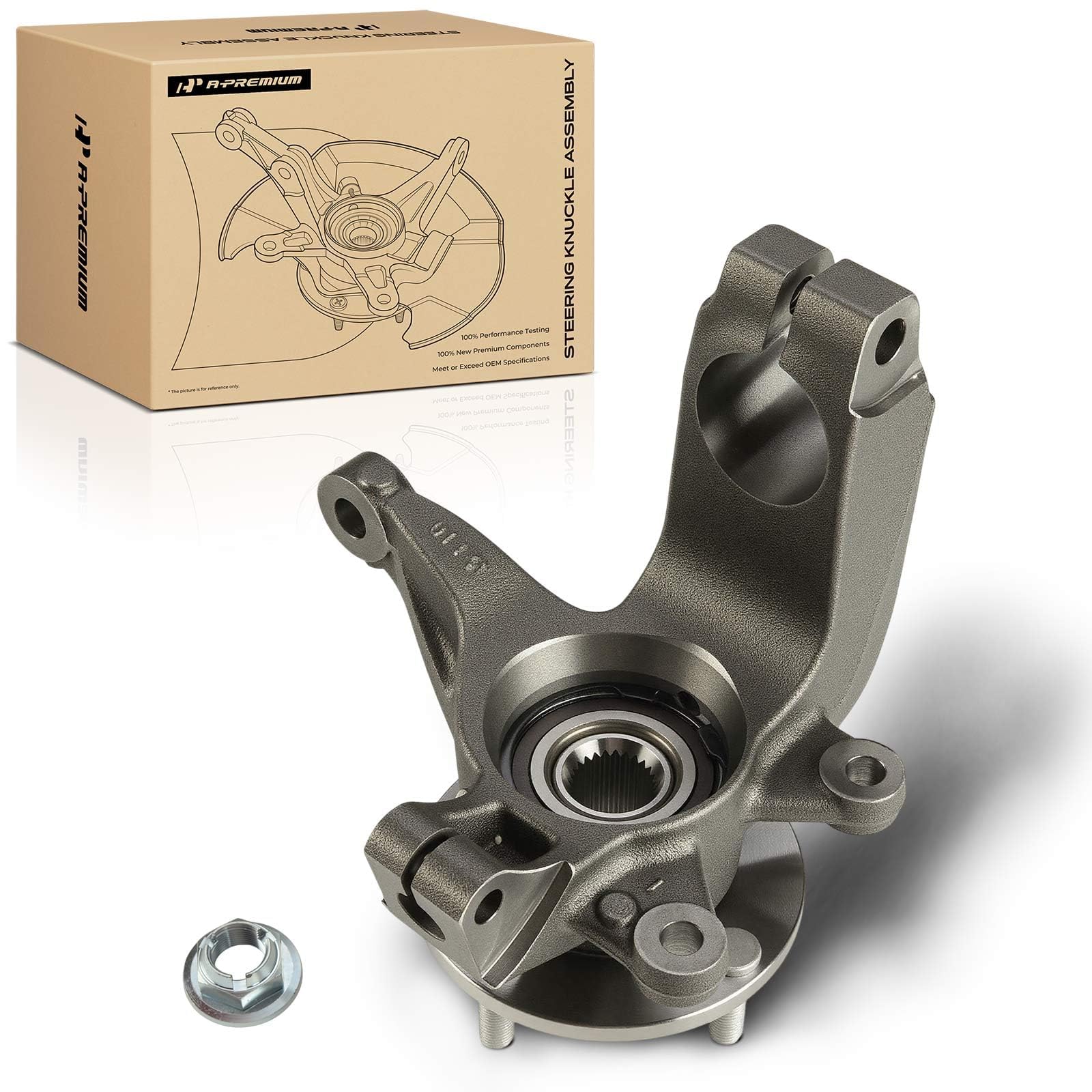 Amazon.com: A-Premium Front Left Steering Knuckle & Wheel Bearing