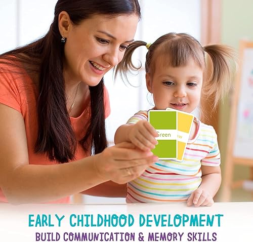 Miniatura 4 de Tarjetas flash para niños pequeños, juego de 65 tarjetas con letras, animales, colores, formas y números