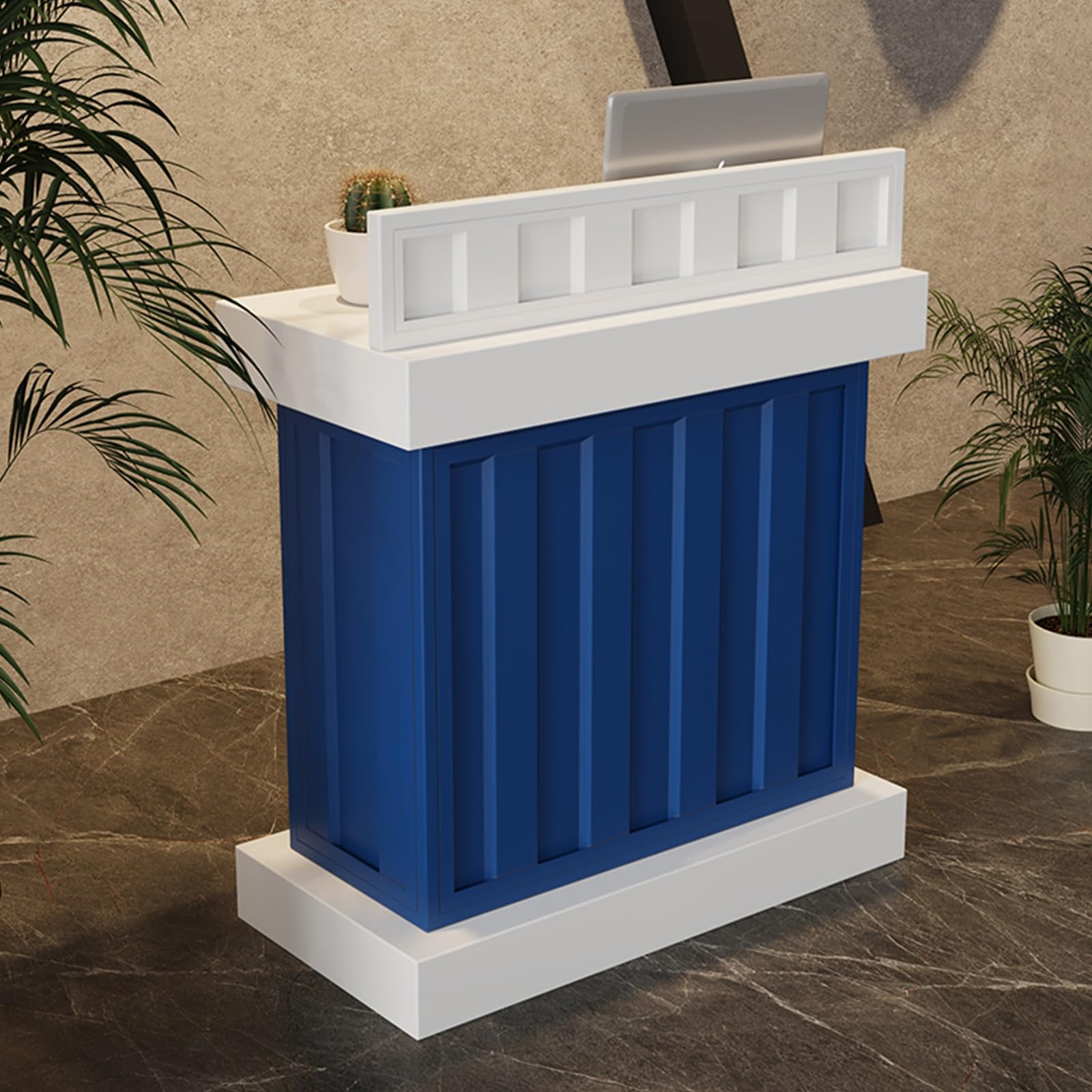 Bancone cassa，bancone bar，banco bar,banco della reception，bancone reception centro estetico，Bancone reception，banco reception，reception parrucchiere，banco reception moderno con bancone(D,60*40*100cm/2