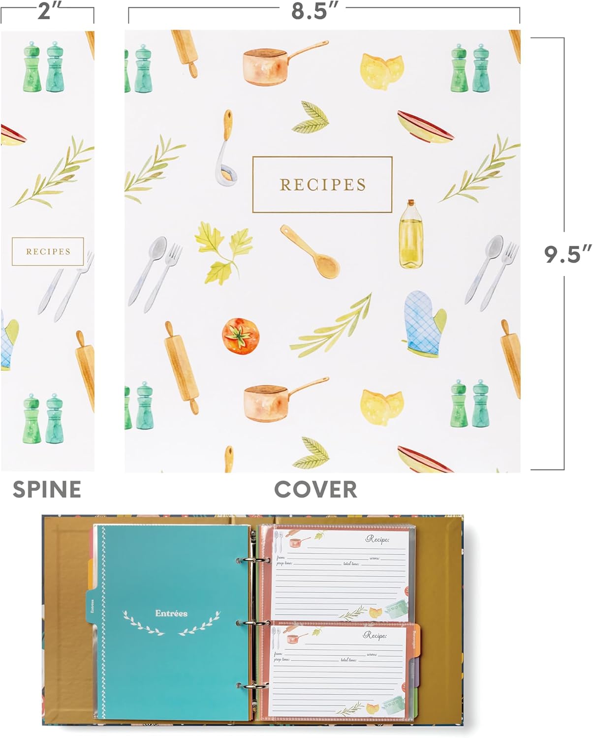 Jot & Mark Recipe Binder 2-Pack Bundle – Organize Your Culinary Creations with Stylish & Durable Recipe Storage Binders for Home Cooks and Meal Planners