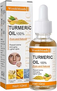 Essência de Cúrcuma | 10ML Skincare Face Essentials Cúrcuma Natural | Essência facial hidratante com carbômero, reparação de manutenção para problemas de pele, meninos, meninas Maijia