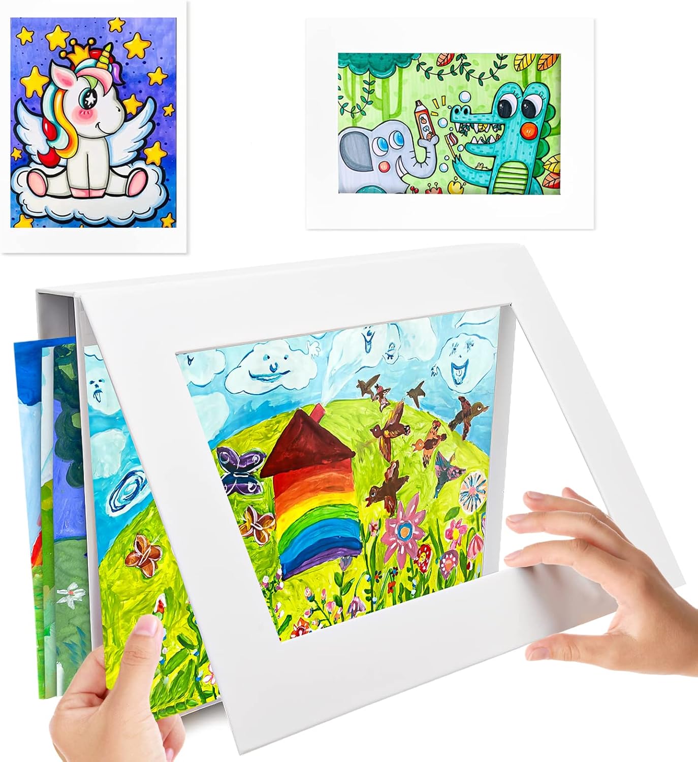 Vibbang Kids Art Frames, Art Frame for Kid Drawing, Kid Artwork Display