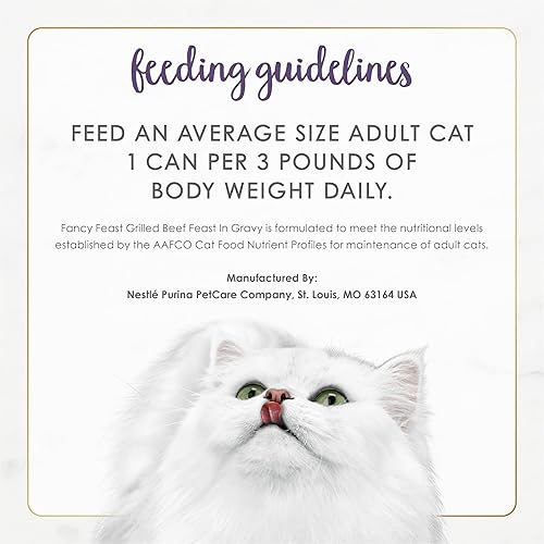 Miniatura 37 de Purina Fancy Feast Classic Pate Ocean Whitefish and Tuna Feast - Paté clásico de comida húmeda para gatos sin granos, (24) latas de 3 onzas