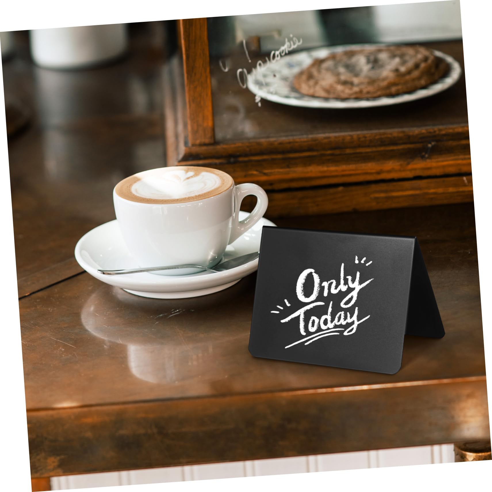 Tofficu 5 Sätze Memoboard-schild Message Board -zeichen Tafel Mit Küchennotizen Mini-etikettenclip Mini Mit Ständer Schwarze Tafeletiketten Tabletop-nachrichtentafel Plastik 20 Stück * 5