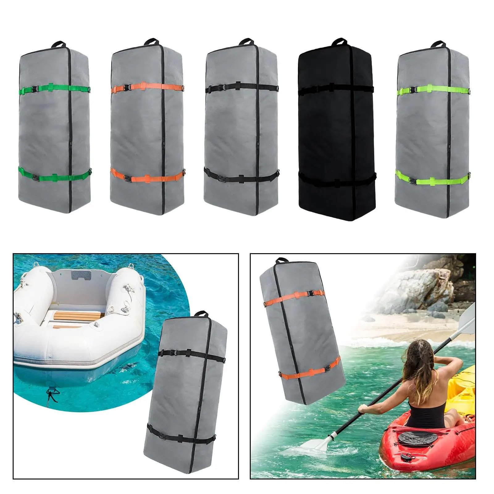 Surfboard Tasche Cover Paddleboard Rucksack Kajakfahren Tragetasche Lagerung Organizer Reißfest Surfboard Deck Bag(Black)