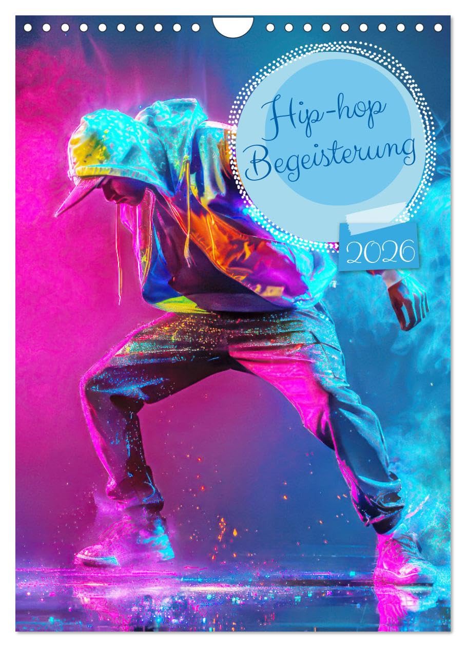Hip-hop enthusiasm UK-Version (Wall Calendar 2026 DIN A4 Portrait), CALVENDO 12 Month Wall Calendar — image 1