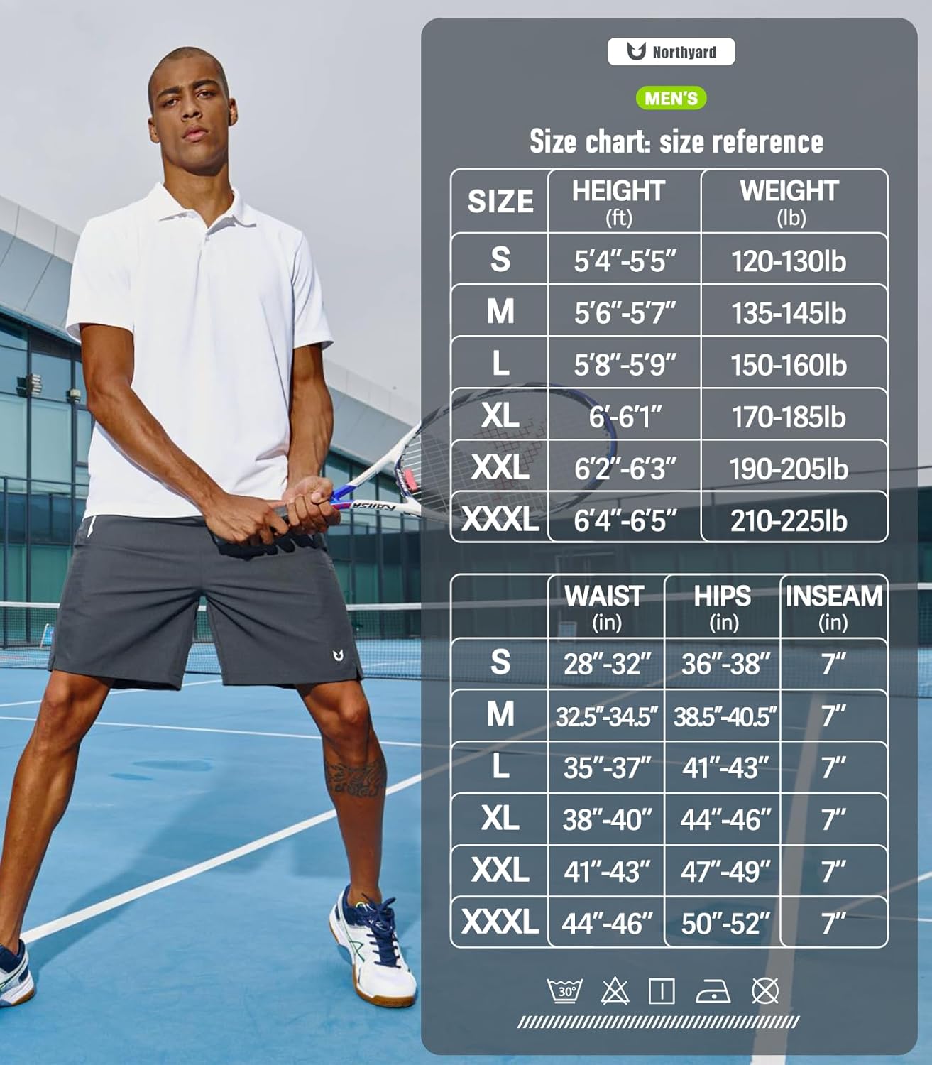 NORTHYARD Men's Running Athletic Shorts 5"/ 7"/ 9" Workout Gym Short Tennis Quick Dry Active Sport Hiking Basketball - Image 6