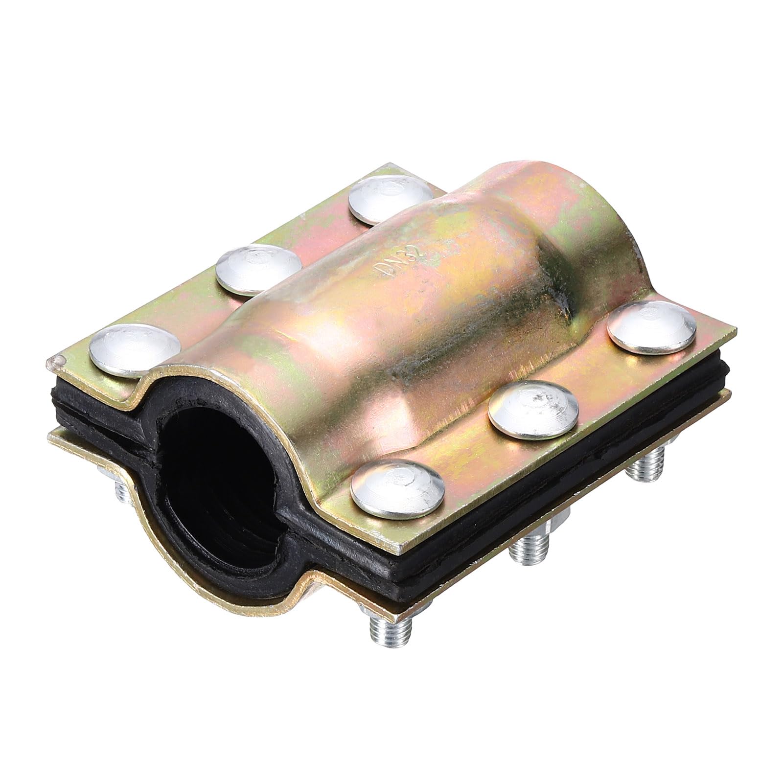 Kozelo Water Pipe Repair Clamp, 120mm Length, 41mm ID Carbon Steel Leak Sealer Clamp, Leak Stoppers Pipe Repair Kit for 41mm OD PE PVC PPR Steel Iron Pipes