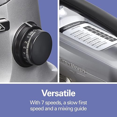 Miniatura 4 de Hamilton Beach Batidora eléctrica de soporte 4 cuartos de galón procesador de alimentos y picadora de verduras para rebanar triturar picar y hacer
