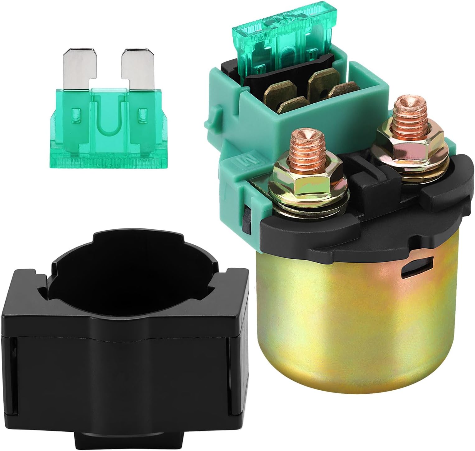 Cyleto Starter Solenoid Relay for Kawasaki Bayou 220 KLF200 1988-2002ATV/BAYOU 250 KLF250 2003-2010 ATV/KLX650 KLX 650 1993-1996/VN800 Vulcan 800 1996-2005/for Honda VT750C Shadow 2000 GSXR750