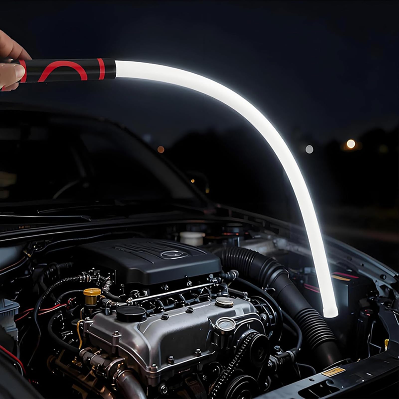 2026 New Bendable LED Flashlight Stick, Rechargeable Flexible LED Work Light, Portable High Lumen Work Light with 3 Brightness Levels, for Car Repairs, Mechanical Inspection & Tight Spaces