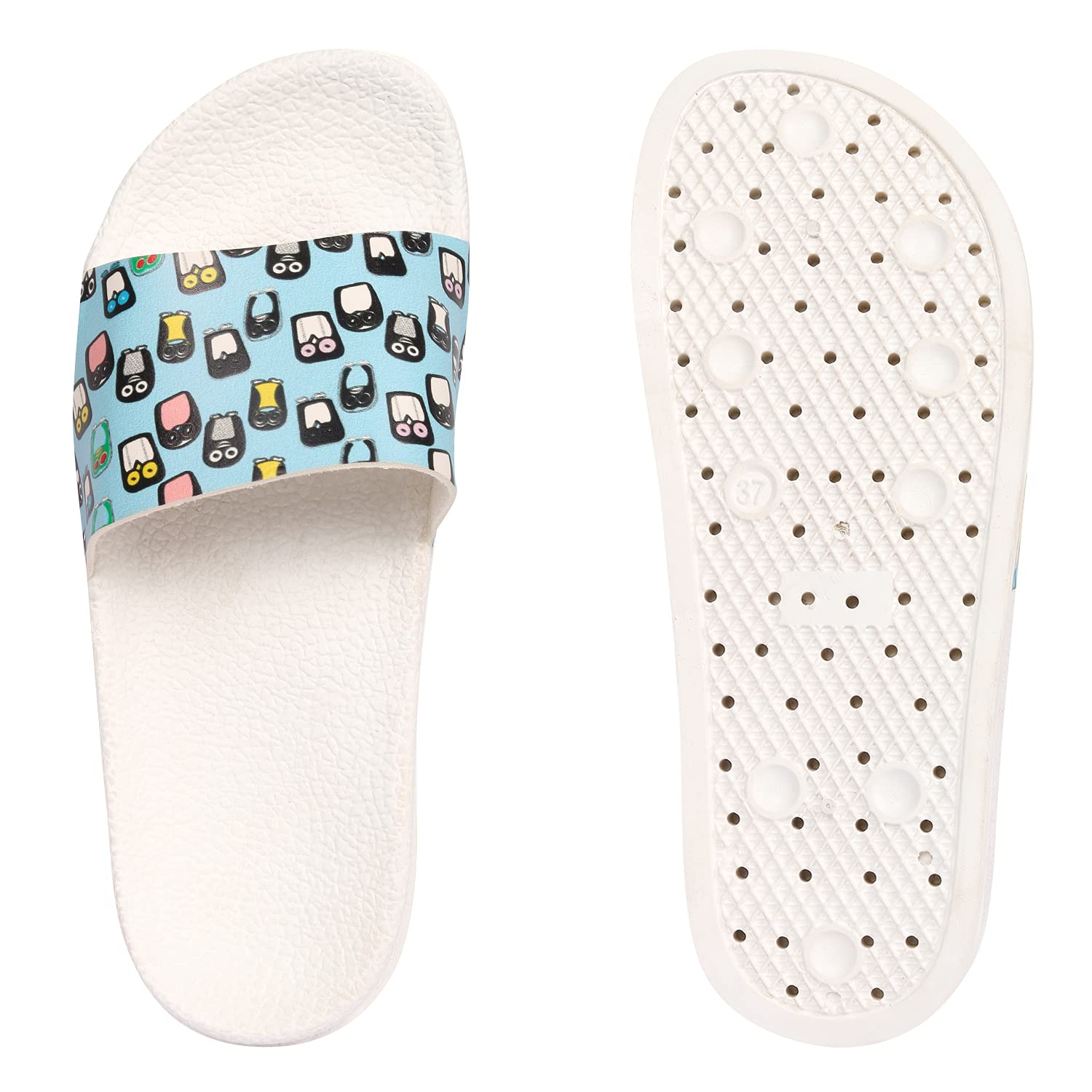 FASHIMO Womens Flip Flop Penguin-Sky-37 (B097BWJ7P4) Amazon Price History, Amazon Price Tracker