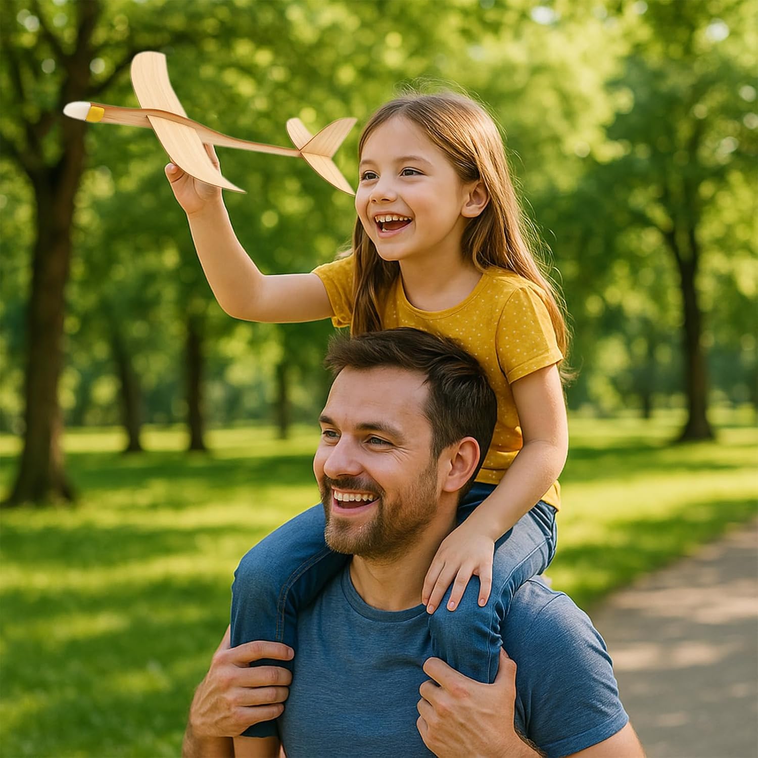 Balsa Wood Airplane Toys Set | Wooden Airplane Kits | 1 Set Balsa Wood Glider Planes Model Toy Airplane Kits | Classic Toys for Adult