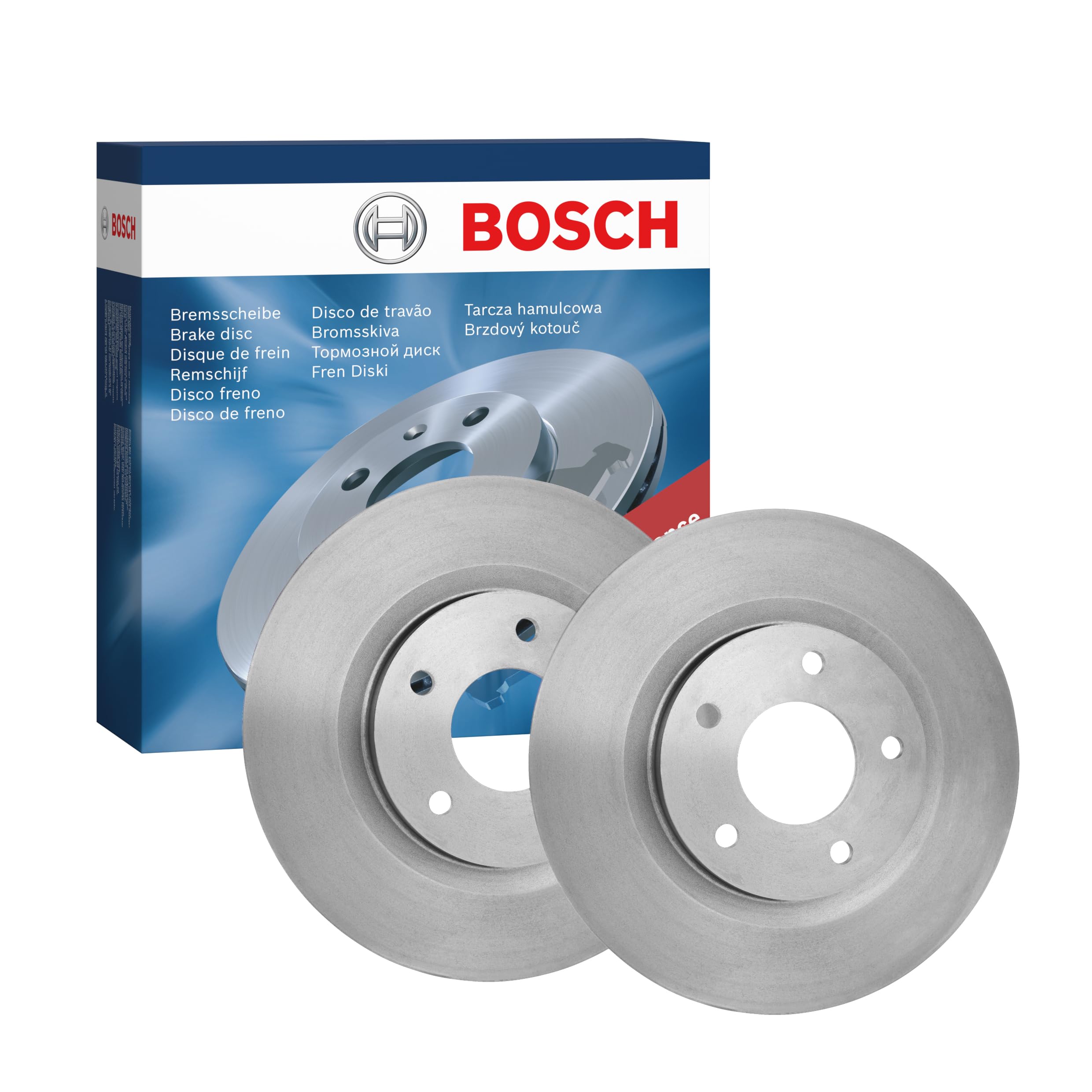 BOSCH Set Dischi Freno BD1581 - Dischi Freno Solidi di 294mm - Asse Anteriore - Conformi al regolamento ECE-R90 - Lunga Durata, Anticorrosione Avanzata - 2 Dischi