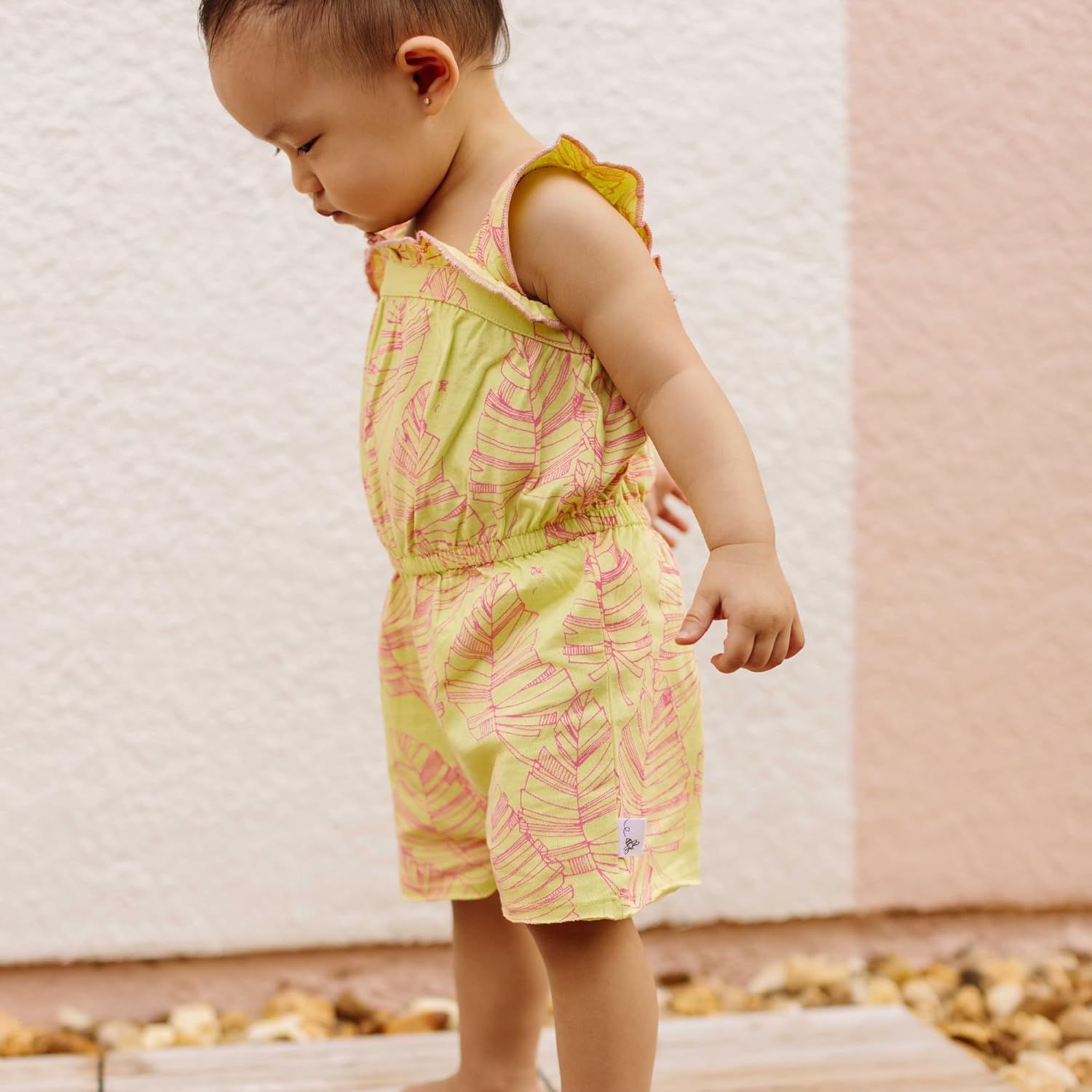 [Burt's Bees Baby] 赤ちゃんと幼児用レイエットセット Romper, 100% Organic Cotto