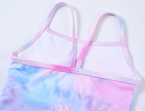 Miniatura 4 de TENVDA Trajes de baño de una pieza para niñas, traje de baño deportivo con cuello halter